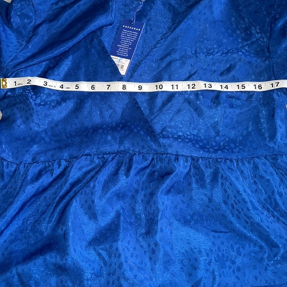 Small Popsugar Blue Patterned Blouse. - Picture 5 of 9